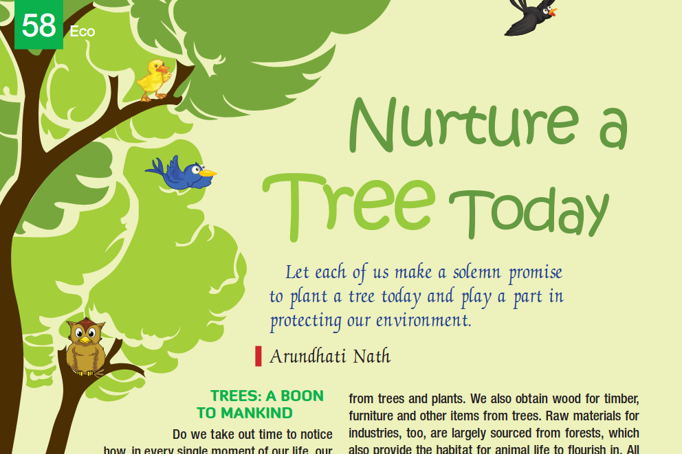 Nurture a tree today
